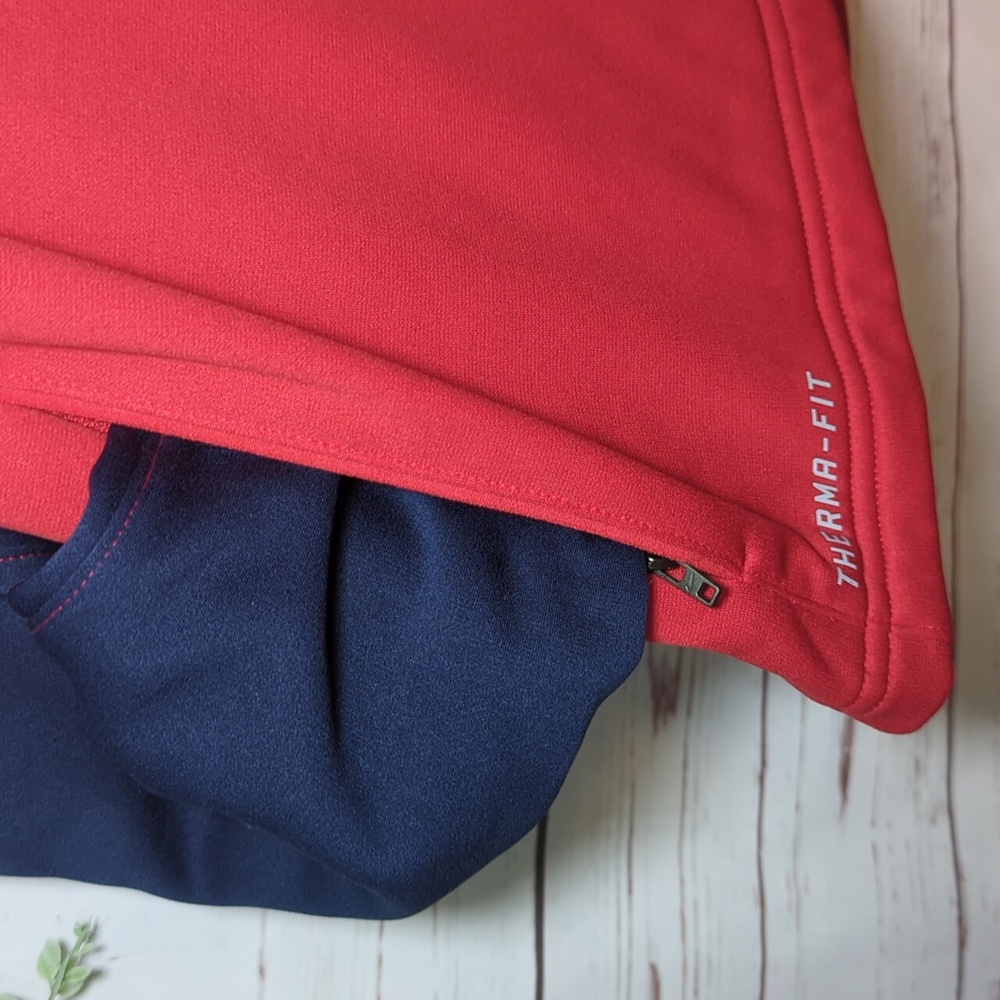 Men's Nike Red Navy St. Louis Cardinals Raglan Sweatshirt Large‎ Therma-Fit - Picture 4 of 13